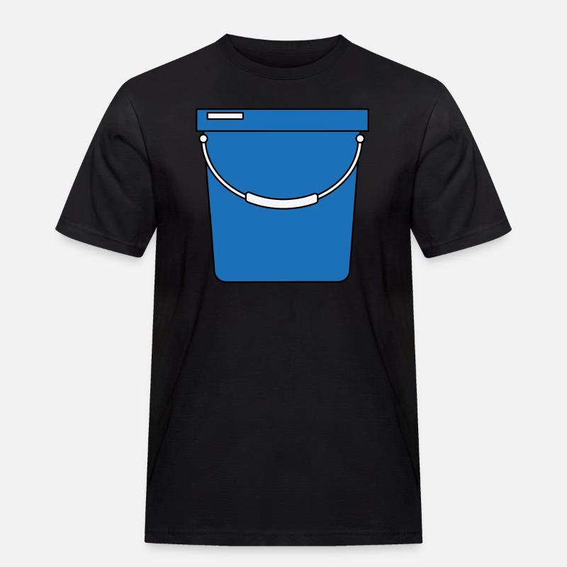 Eimer - Männer Workwear T-Shirt - Schwarz