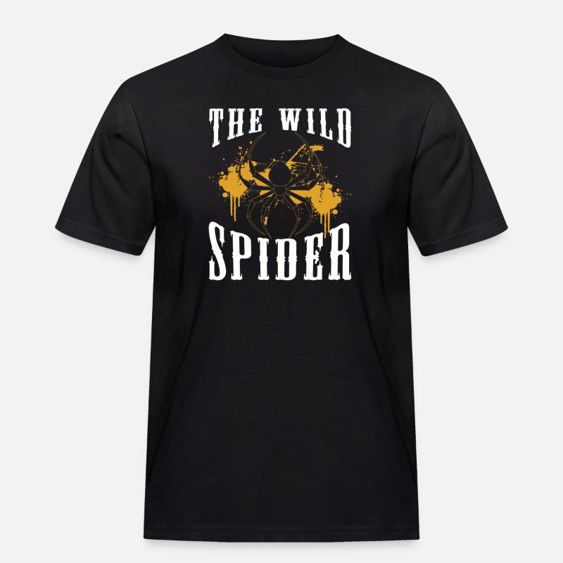 Cobweb, Nature, Fishnet, Silk Threads - Men's Workwear T-Shirt - black
