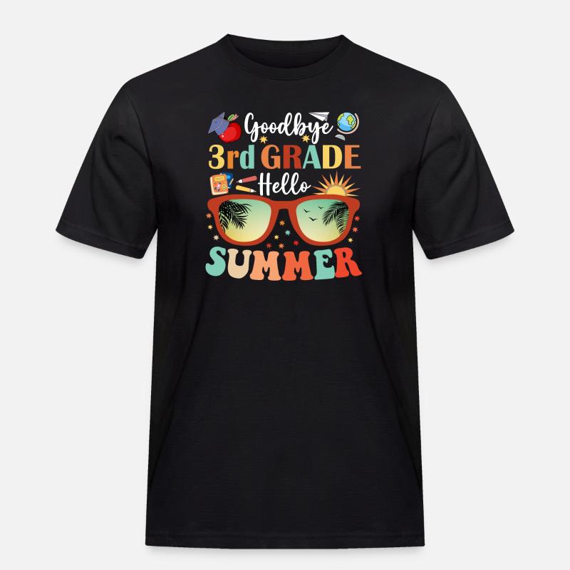 Goodbye 3rd Grade Hello Summer - Men's Workwear T-Shirt - black