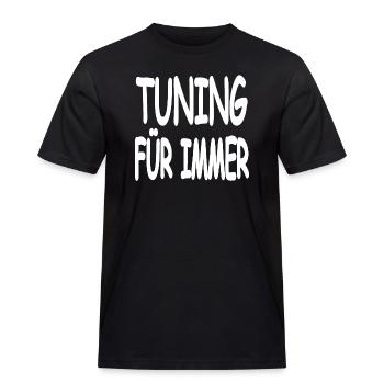 Tuning - Männer Workwear T-Shirt - Schwarz - Vorne - AI Model Male 178 light (178cm)