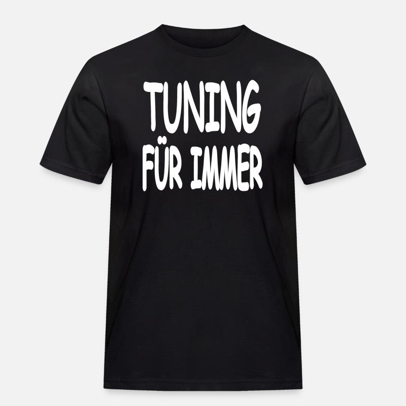 Tuning - Männer Workwear T-Shirt - Schwarz