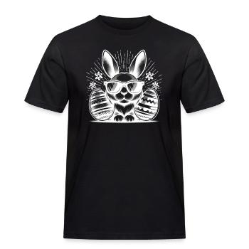 Coole Ostern - Männer Workwear T-Shirt - Schwarz - Vorne - AI Model Male 178 light (178cm)