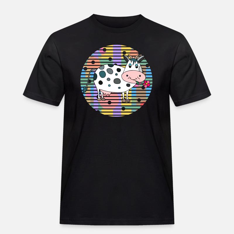 Cow - Men's Workwear T-Shirt - black