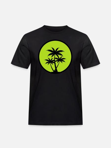 Palm trees - Men's Workwear T-Shirt - black
