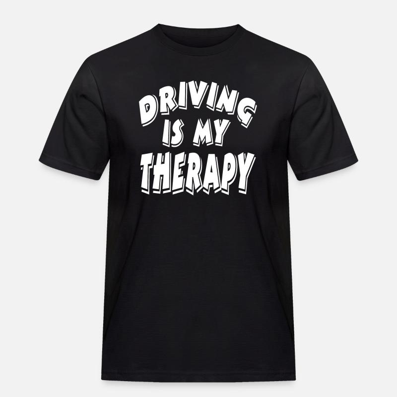 Auto - Männer Workwear T-Shirt - Schwarz