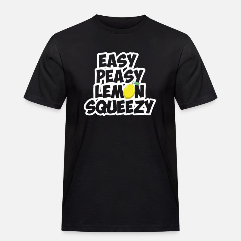 Easy peasy lemon squeezy Gaming - Männer Workwear T-Shirt - Schwarz