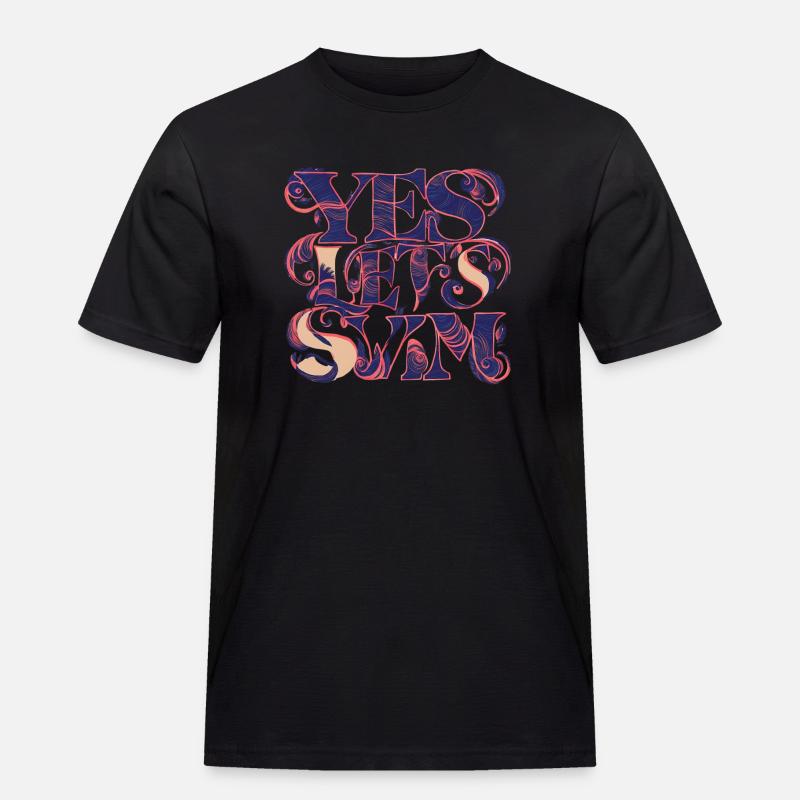 Entdecken Sie Aquatic Paradise! - Männer Workwear T-Shirt - Schwarz