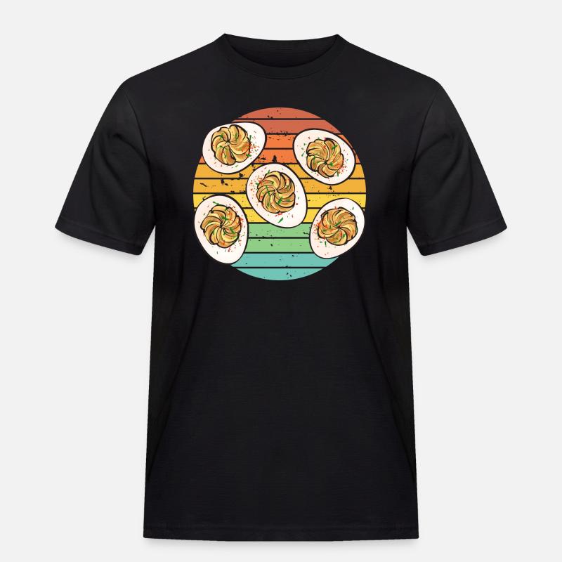 Stuffed Eggs Deviled Eggs - Men's Workwear T-Shirt - black