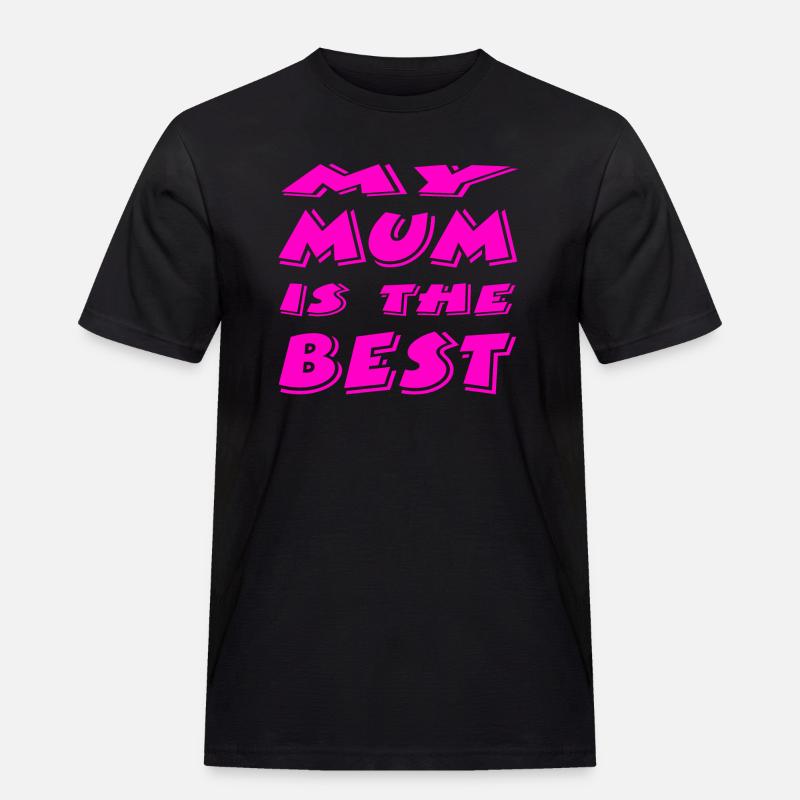 Mutter - Männer Workwear T-Shirt - Schwarz