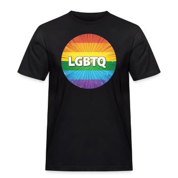 LGBTQ - T-shirt Workwear homme - noir - Devant - AI Model Male 178 light (178cm)