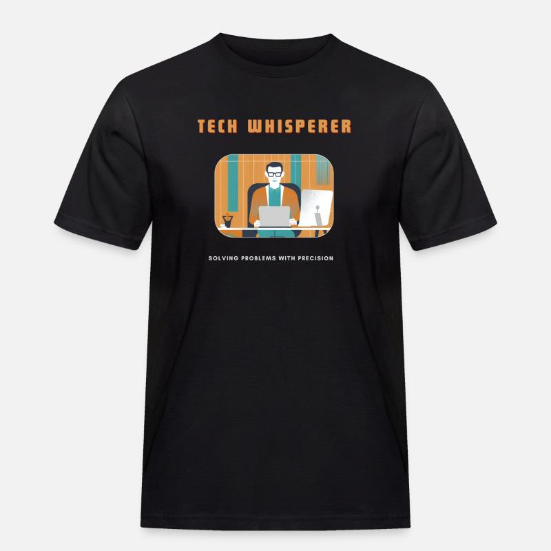 Tech Whisperer Solving Problems - Men's Workwear T-Shirt - black