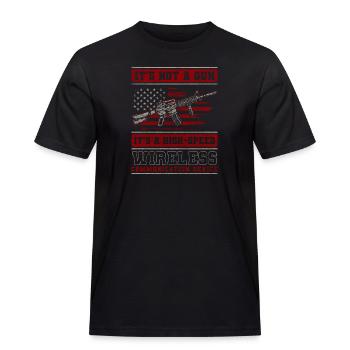 Club de sport de tir à la carabine - T-shirt Workwear homme - noir - Devant - AI Model Male 178 light (178cm)