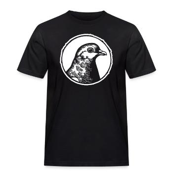 Taube Tauben Taubenzüchter Geschenk - Männer Workwear T-Shirt - Schwarz - Vorne - AI Model Male 178 light (178cm)