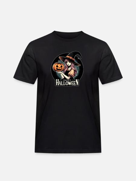 Happy Halloween Witch - Men's Workwear T-Shirt - black