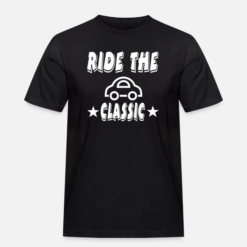 Auto - Männer Workwear T-Shirt - Schwarz
