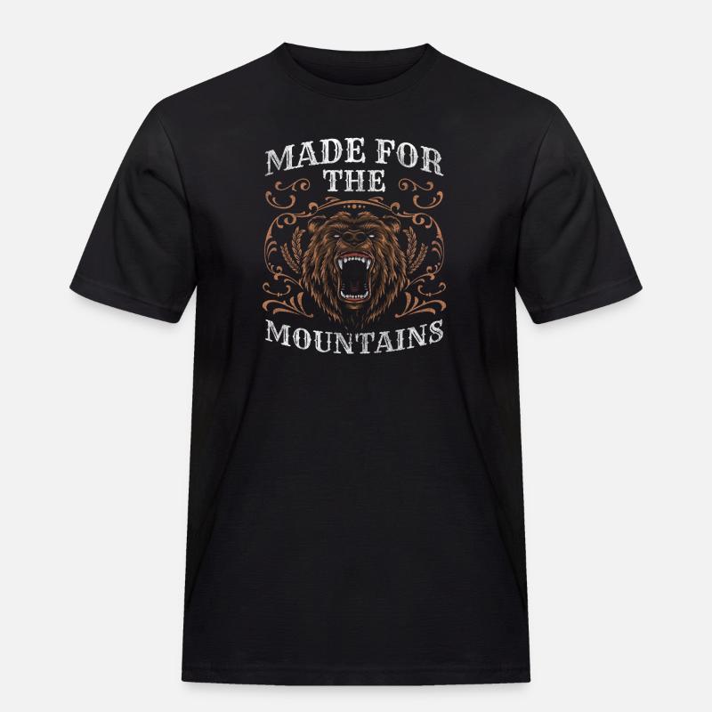 Bären Training Eisbär Jagd - Männer Workwear T-Shirt - Schwarz