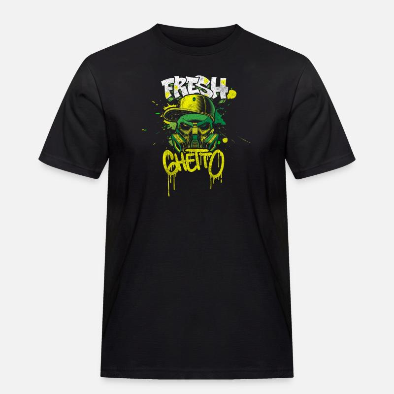 Graffiti Kunst Mode Auffällig - Männer Workwear T-Shirt - Schwarz