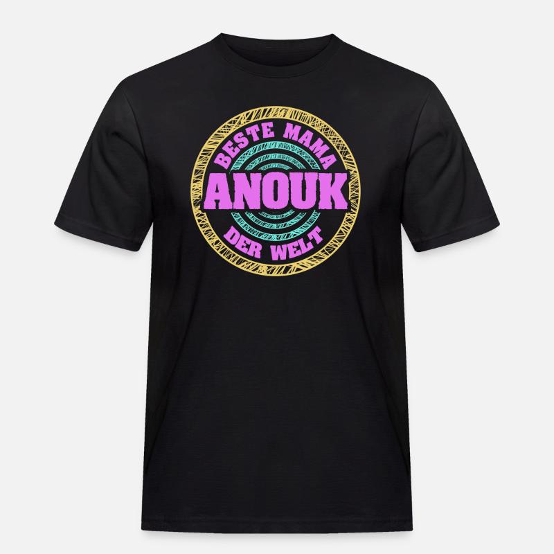 Mutter Anouk - Männer Workwear T-Shirt - Schwarz