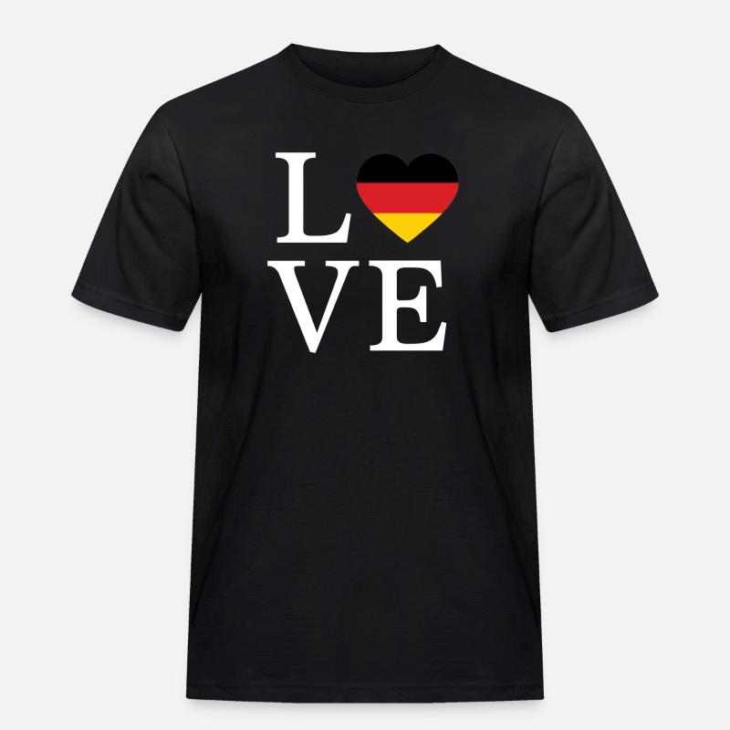Germany Minimalist Script - Männer Workwear T-Shirt - Schwarz