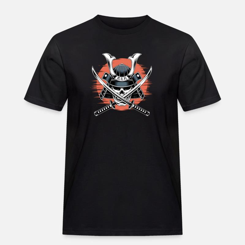 Guerrier samouraï japonais - T-shirt Workwear homme - noir