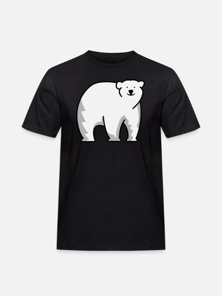 Eisbär - Männer Workwear T-Shirt - Schwarz