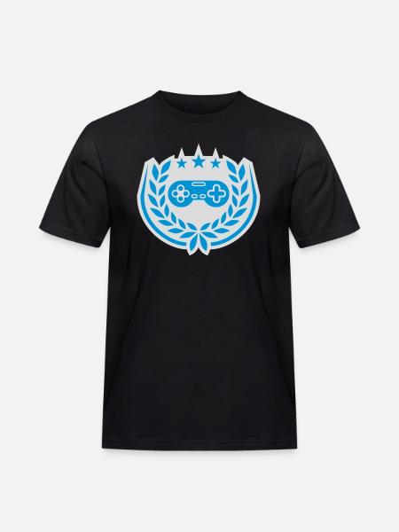 Controller Retro Stars Laurel Wreath - Men's Workwear T-Shirt - black