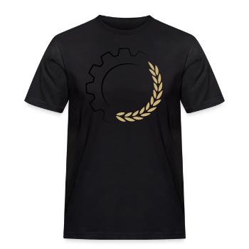 Entrepreneurs de logo - T-shirt Workwear homme - noir - Devant - AI Model Male 178 light (178cm)