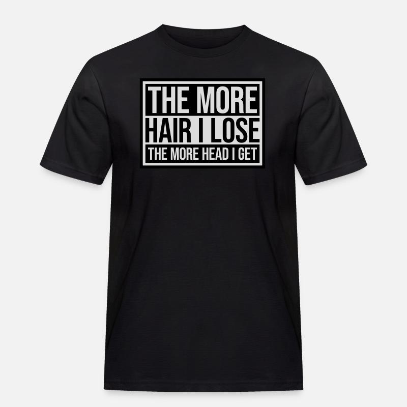 I get more head - Men's Workwear T-Shirt - black