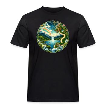 Chinese Fairy Tale - Men's Workwear T-Shirt - black - Front - AI Model Male 178 light (178cm)
