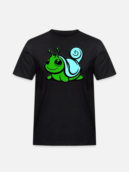 Snail Comic - Men's Workwear T-Shirt - black