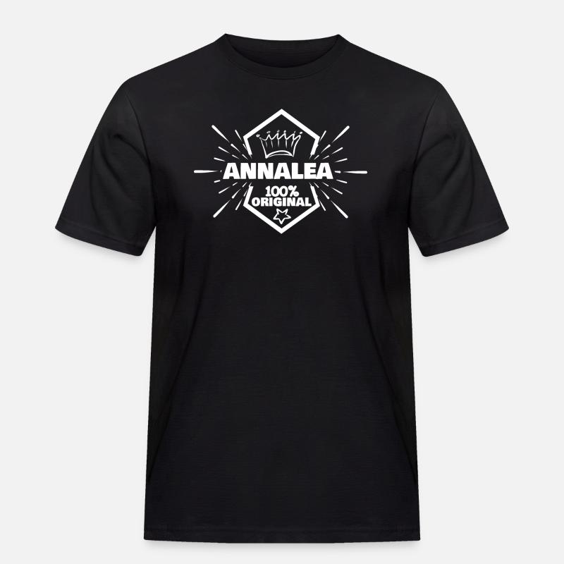 Annalea - Männer Workwear T-Shirt - Schwarz