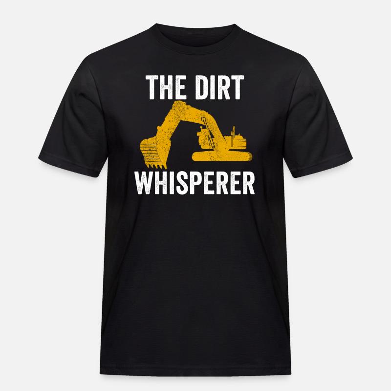 Bauarbeiter für Bagger - Männer Workwear T-Shirt - Schwarz