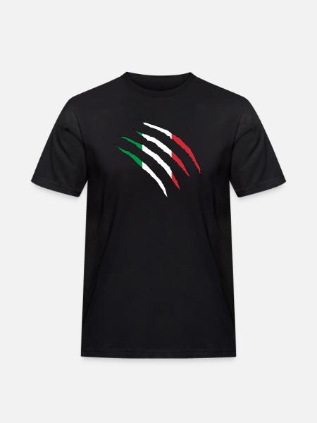 Italien Italy - Männer Workwear T-Shirt - Schwarz