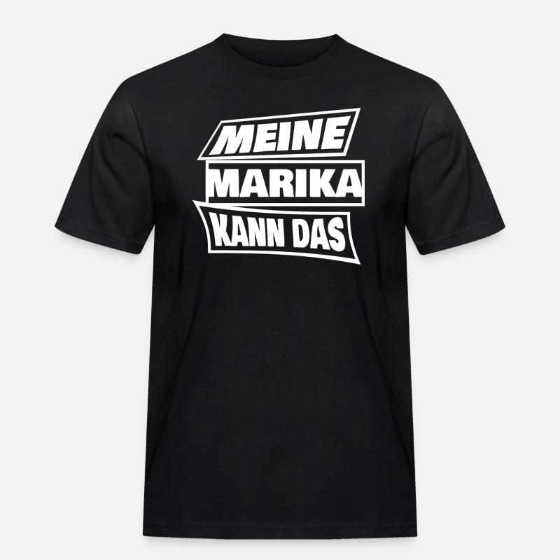 Marika - Männer Workwear T-Shirt - Schwarz