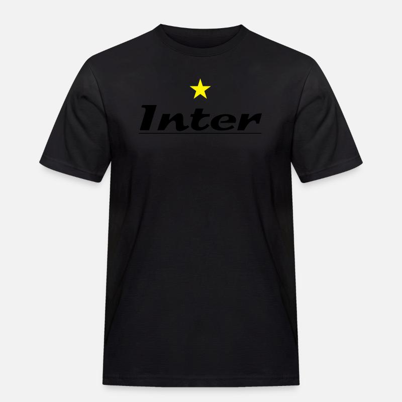 inter_02 - Männer Workwear T-Shirt - Schwarz