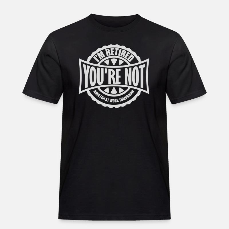 have fun at work - Männer Workwear T-Shirt - Schwarz