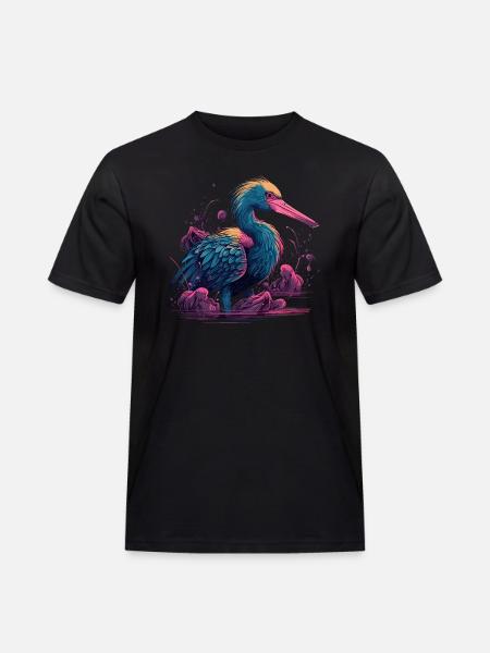 Pelican Bird Waterfowl - Men's Workwear T-Shirt - black