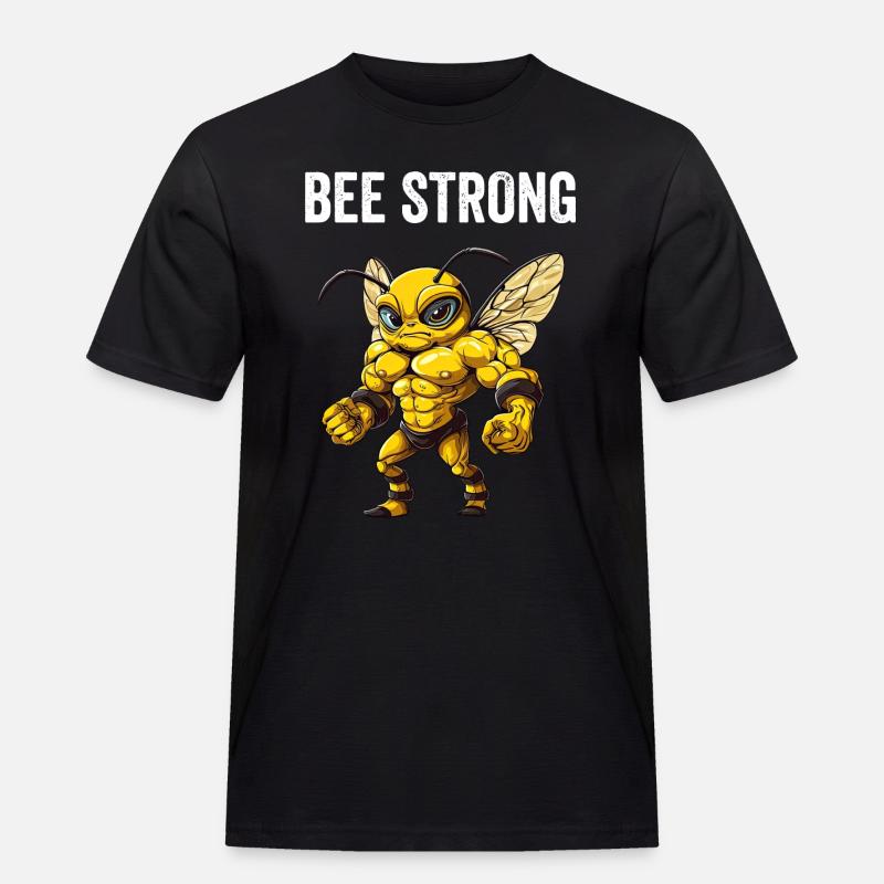 Bee Strong - Bee Design - Men's Workwear T-Shirt - black