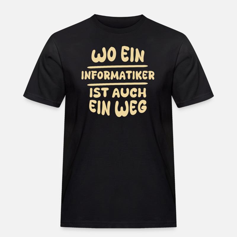 Gift for Computer Scientist - Men's Workwear T-Shirt - black