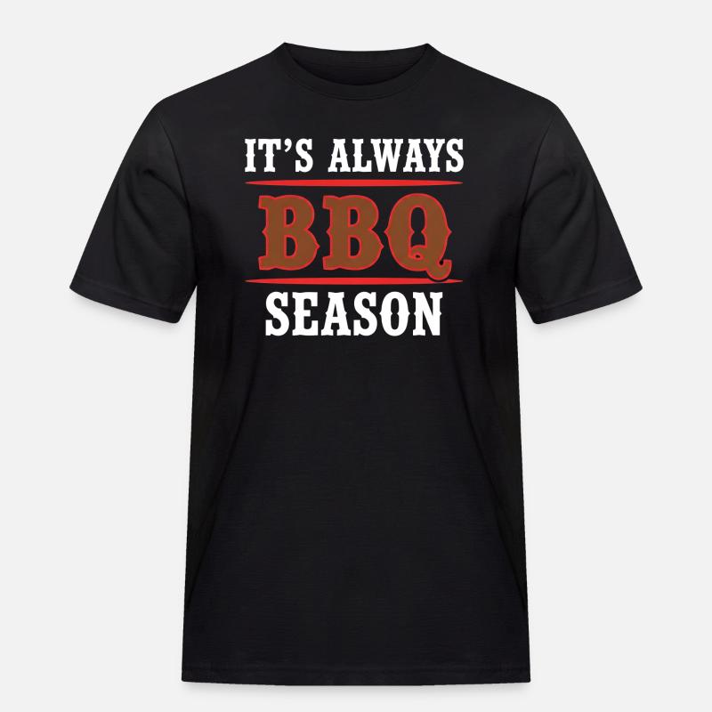 BBQ BBQ - Männer Workwear T-Shirt - Schwarz