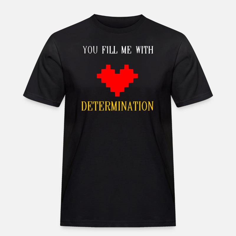 determinazione - Maglietta da lavoro per uomo - nero