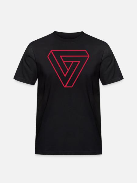 Infinity Triangle - Men's Workwear T-Shirt - black