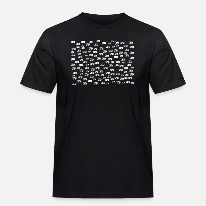 Wohnmobile klein weiss querformat - Männer Workwear T-Shirt - Schwarz