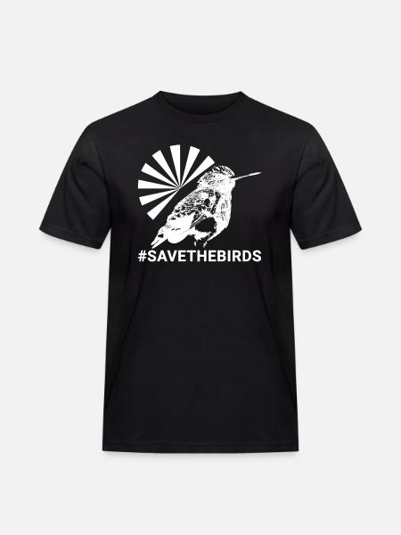 Guardians of nature #Kolibri #savethebirds - Men's Workwear T-Shirt - black