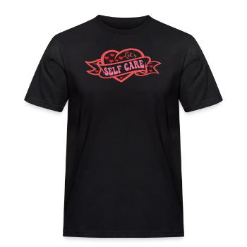 Let's Self Care - Men's Workwear T-Shirt - black - Front - AI Model Male 178 light (178cm)