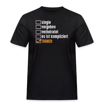 Turnen Gymnastik Turner - Männer Workwear T-Shirt - Schwarz - Vorne - AI Model Male 178 light (178cm)