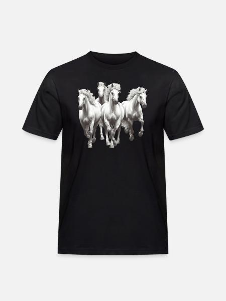 Chevaux - T-shirt Workwear homme - noir