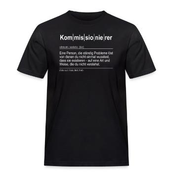 Kommissionierer Lagerlogistik Spruch - Geschenk - Männer Workwear T-Shirt - Schwarz - Vorne - AI Model Male 178 light (178cm)