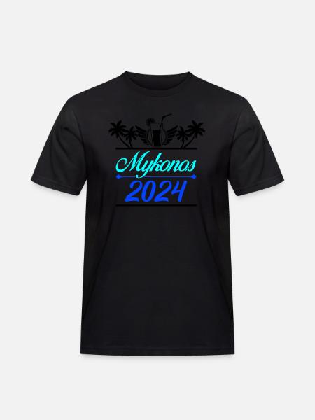 Mykonos 2024 - Men's Workwear T-Shirt - black