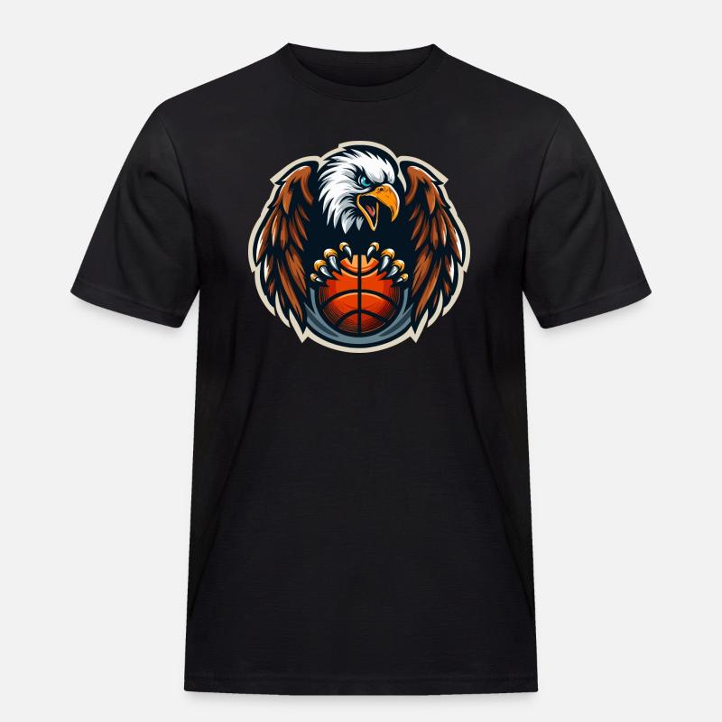 Squadra di basket Eagle - Maglietta da lavoro per uomo - nero